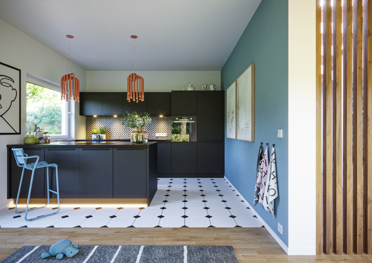 Moderne Küche mit Stil