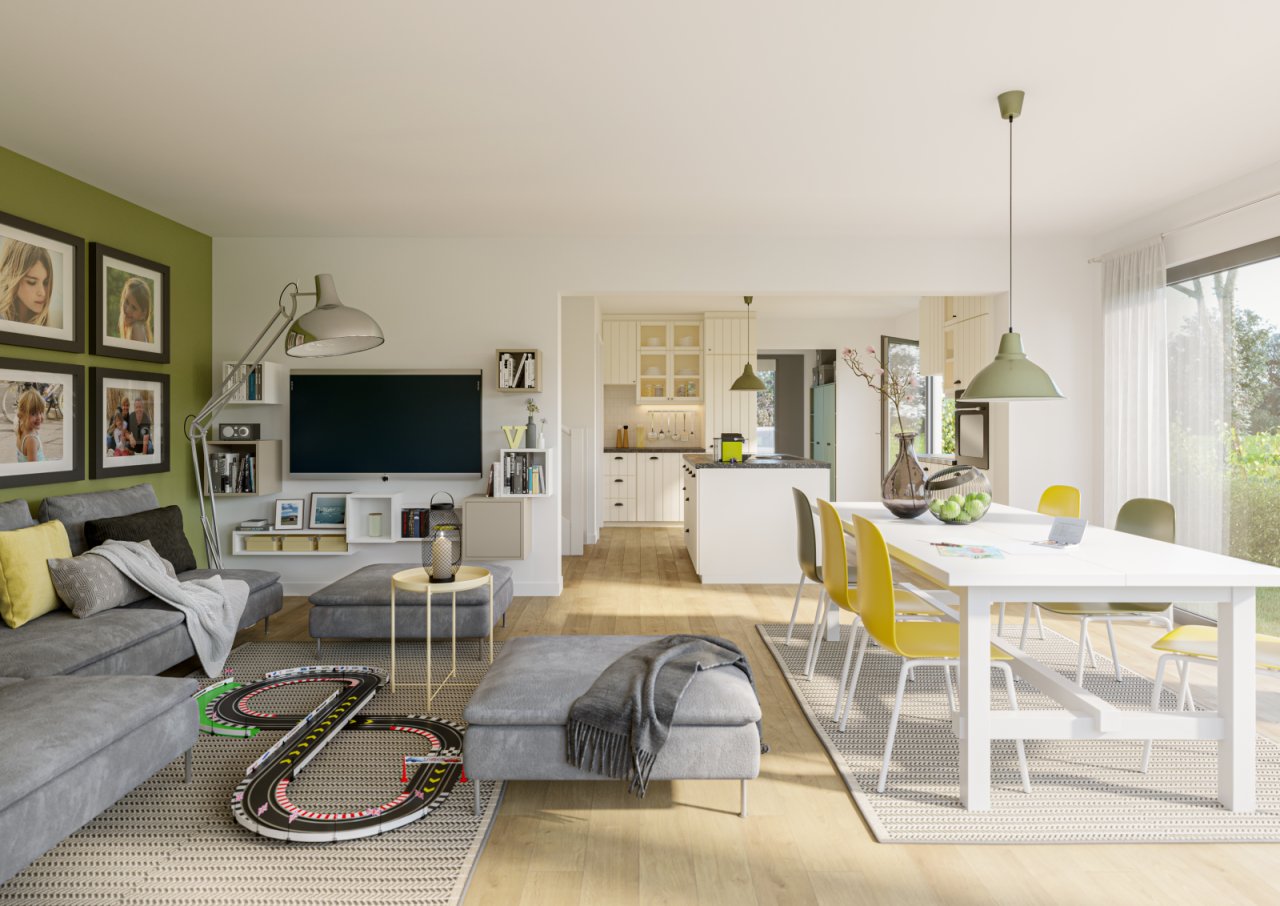 Offenes Wohnen mit Stil